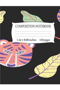 Composition Notebook 7.44 x 9.69 Inches 110 pages