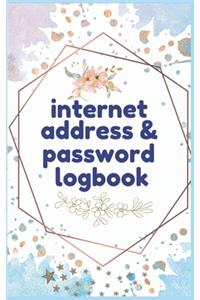 Internet Address & Password Logbook