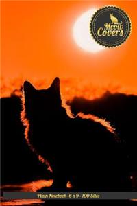 Meow Covers Plain Notebook- 6 X 9 - 100 Sites
