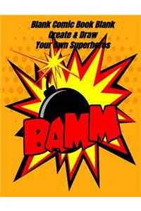 Blank Comic Book Blank Create & Draw Your Own Superheros