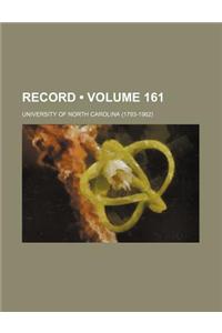 Record (Volume 161)