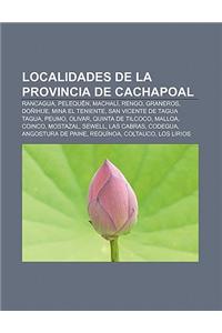 Localidades de La Provincia de Cachapoal