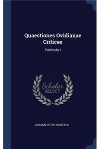 Quaestiones Ovidianae Criticae