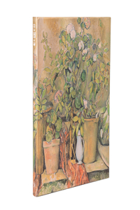 Cezanne’s Terracotta Pots and Flowers Ultra Unlined Hardback Journal (Elastic Band Closure)