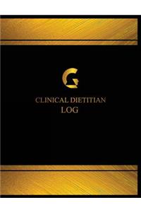 Clinical Dietitian Log (Log Book, Journal - 125 pgs, 8.5 X 11 inches)