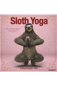 Sloth Yoga 2020 Wall Calendar