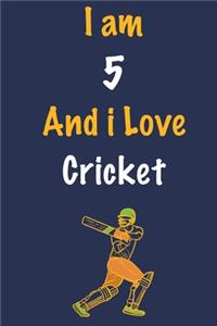 I am 5 And i Love Cricket