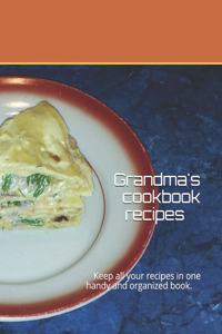Grandma's cookbook recipes