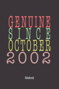 Genuine Since October 2002
