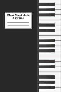 Blank Sheet Music For Piano