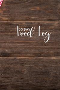30 Day Food Log
