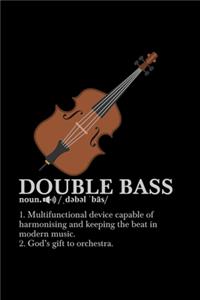 Guitarist Notebook Double Bass Definition