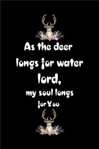 As the deer longs for water lord my soul longs for you