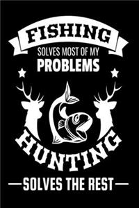 Fishing Solves Most Of My Problems Hunting Solves The Rest