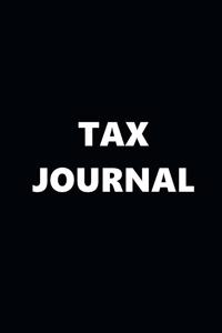 2020 Weekly Planner Tax Journal Black White Design 134 Pages