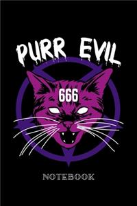 Purr Evil - Notebook