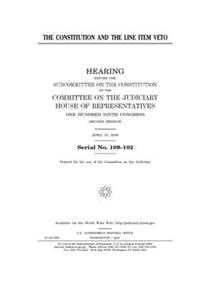 The Constitution and the line item veto
