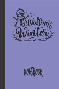 welcome winter notebook