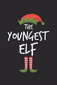Funny Youngest Elf Christmas Notebook Gift