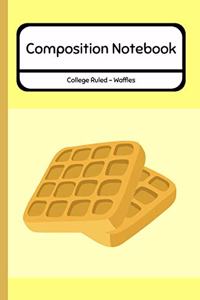 Composition Notebook College Ruled - Waffles