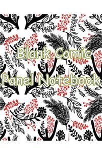 Blank Comic Panel Notebook