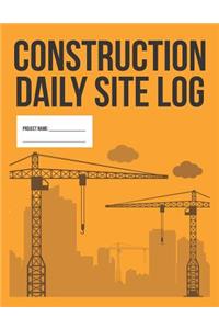 Construction Daily Site Log Book Work Activity Report Diary
