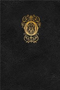Old English Monogram Journal - Letter O