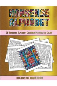Adult Coloring Books (Nonsense Alphabet)