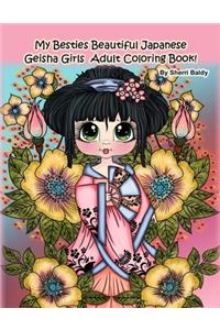 My Besties Beautiful Japanese Geisha Girls Adult Coloring Book
