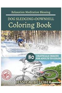 DOG SLEDGING+DOWNHILL Coloring Books