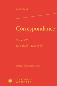 Correspondance, Tome XX