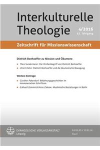 Dietrich Bonhoeffer Zu Mission Und Okumene