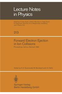 Forward Electron Ejection in Ion Collisions