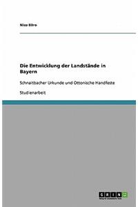 Die Entwicklung der Landstände in Bayern