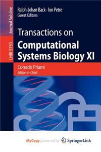 Transactions on Computational Systems Biology