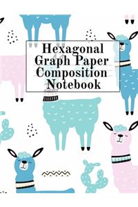 Hexagonal Graph Paper Composition Notebook