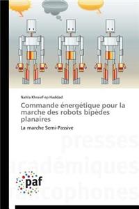 Commande Énergétique Pour La Marche Des Robots Bipèdes Planaires