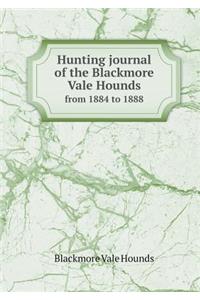 Hunting journal of the Blackmore Vale Hounds from 1884 to 1888