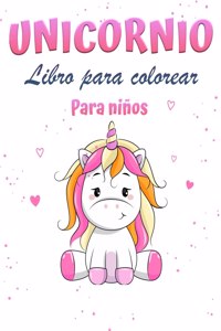 Unicornio mágico libro para colorear para niñas 1+