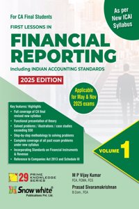 Snowwhite's Financial Reporting including Accounting Standards - 2025 Edition in 2 Volumes - Applicable for May & November 2025 CA Final Exams - As Per New ICAI Syllabus