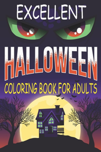 Excellent Halloween Coloring Book for Adults