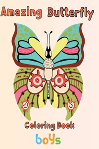 Amazing Butterfly Coloring Book Boys