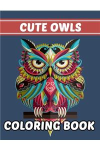 Cute Owls Coloring Book