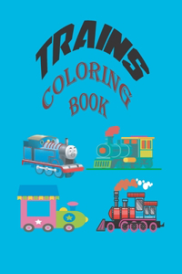 Trains Coloring Book