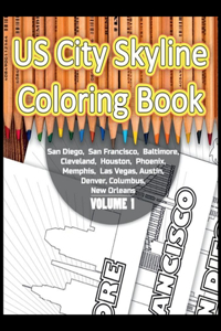 US City Skyline Coloring Book