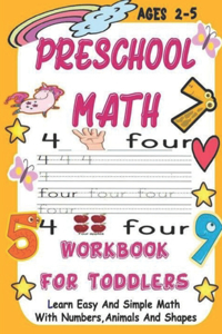 Preschool Math Workbook for Toddlers Ages 2-5