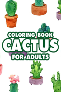 Coloring Book Cactus For Adults