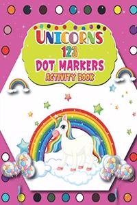 Unicorns 123 Dot Markers Activity Book
