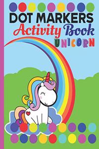 Dot markers activity book unicorn