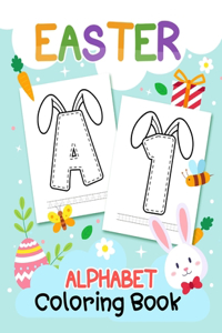 Easter Alphabet Coloring book